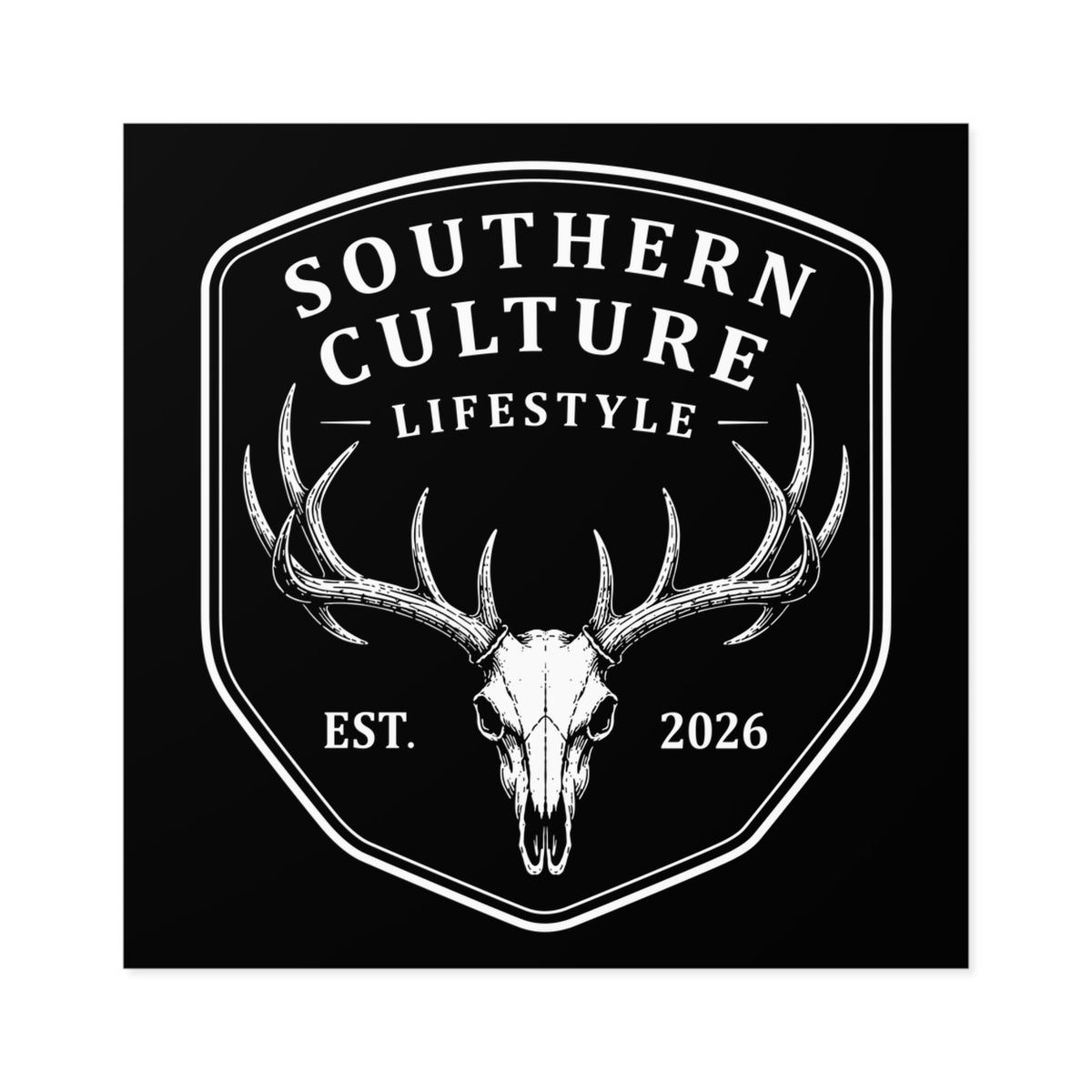 Deer Skull Sticker