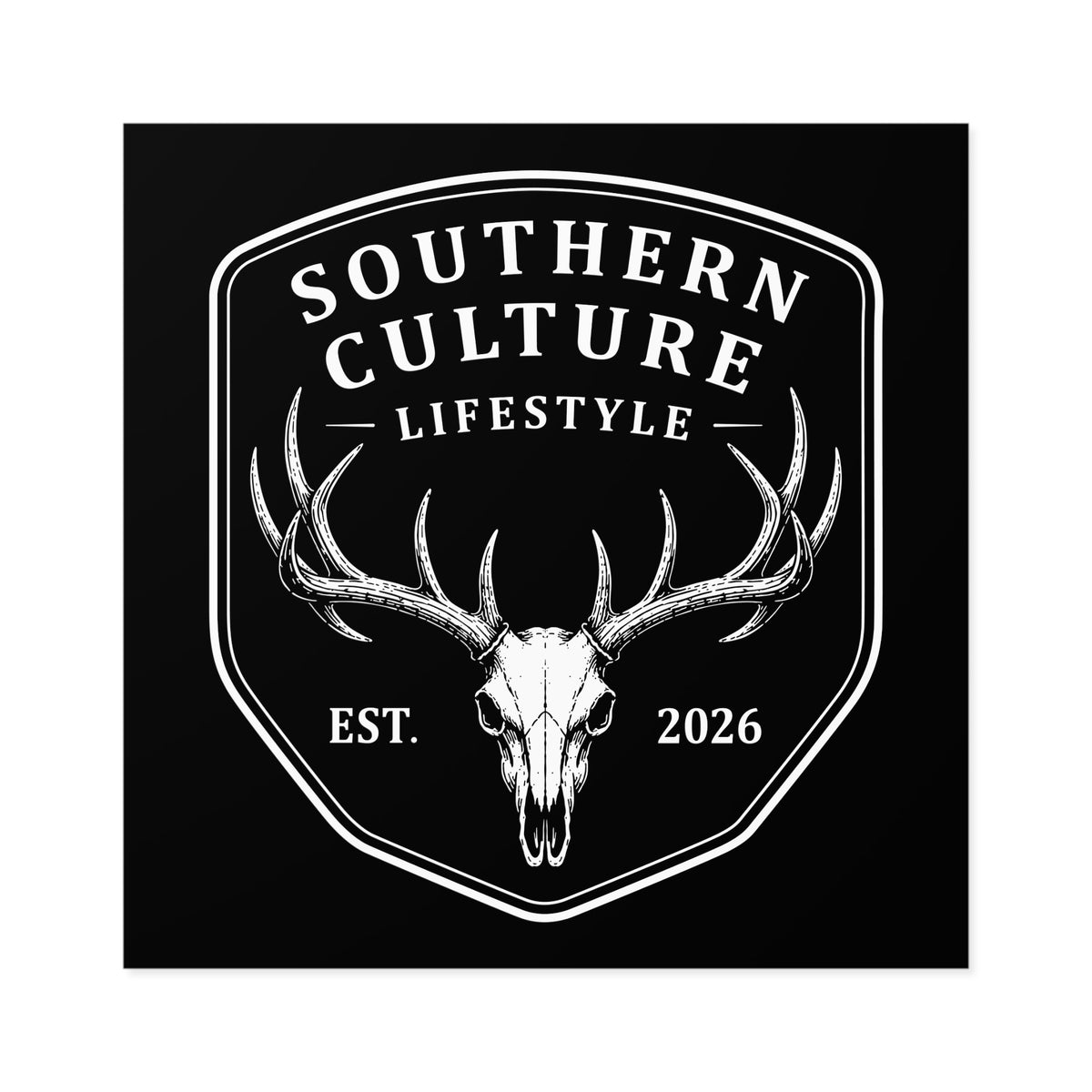 Deer Skull Sticker