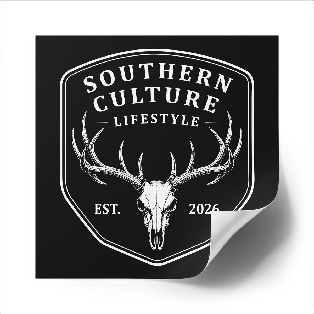 Deer Skull Sticker