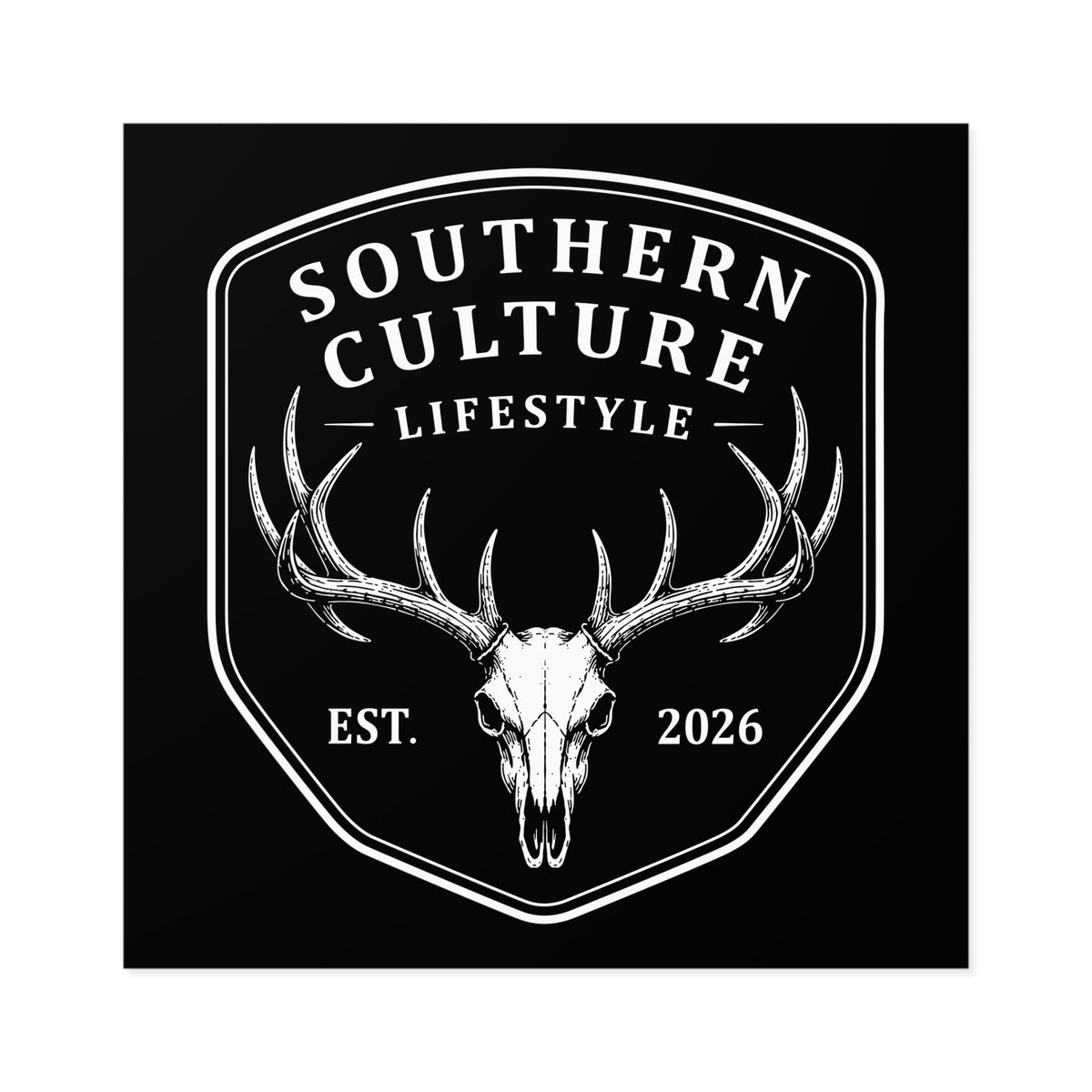 Deer Skull Sticker