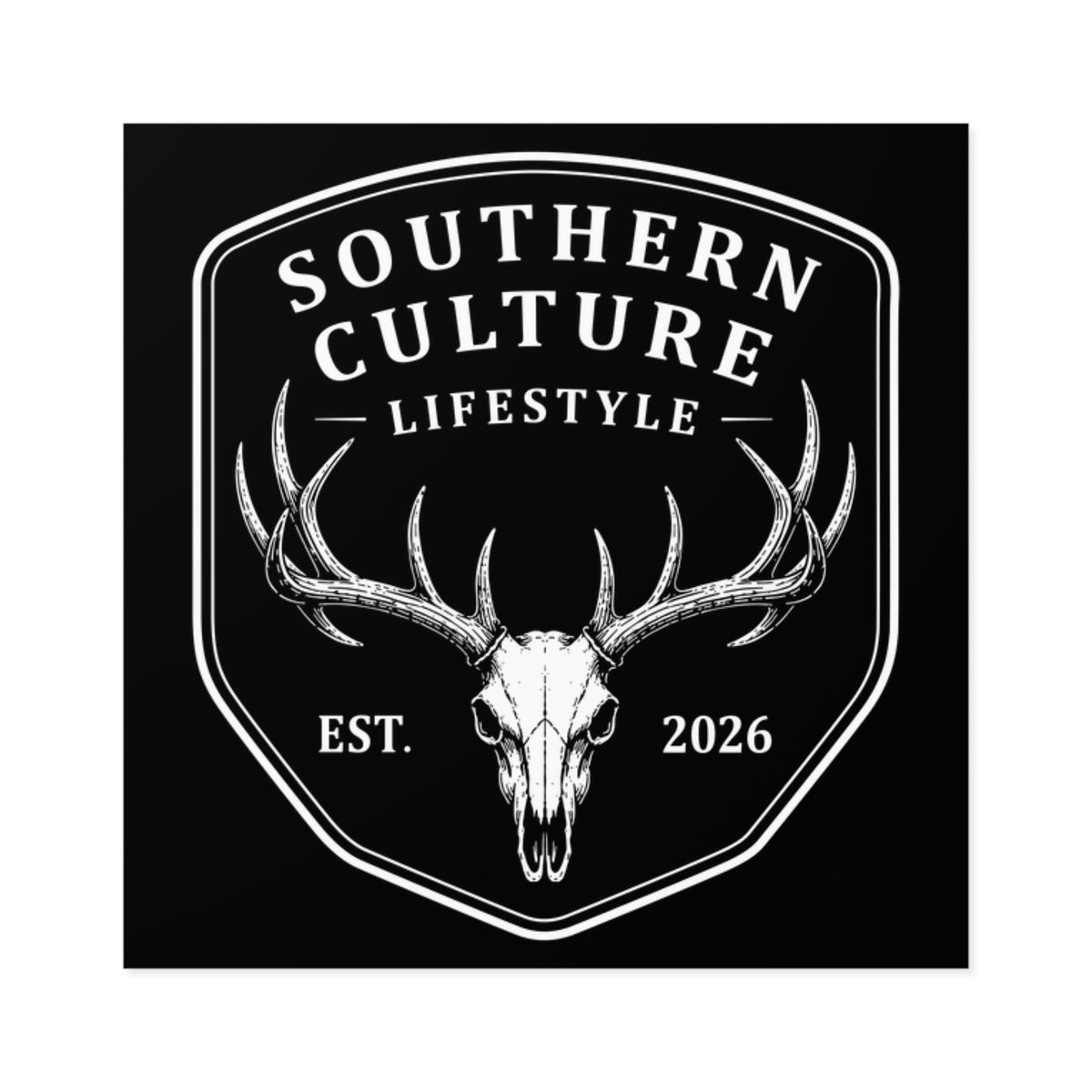 Deer Skull Sticker